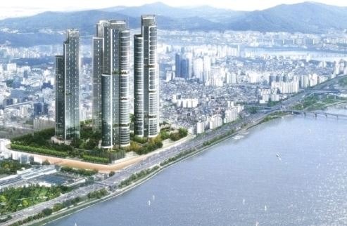 트리마제와 성수동 일대 조감도